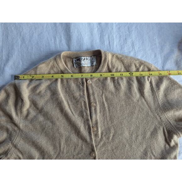 Jaeger Vintage 100% Scottish Cashmere Cardigan Sweater Size 34 EU Quiet Luxury - Picture 9 of 16